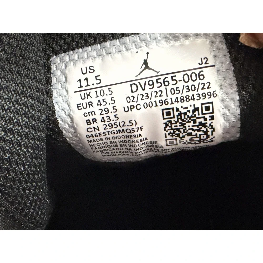 Men's Size 11.5 - Nike Air Jordan 1 Mid SE Wear-Away DV9565-006 No Box Lid